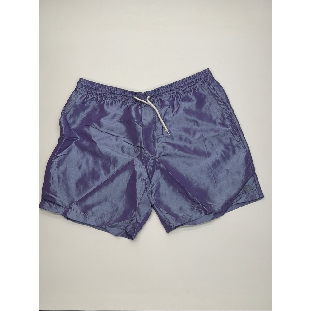 Empyre Mens Iridescent Purple‎ Blue Swim Trunks Shorts Size M